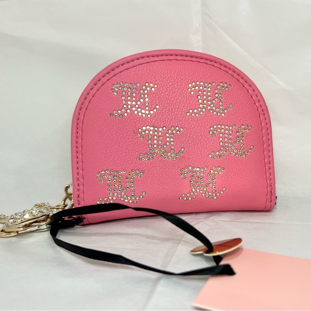 Juicy Couture Pink Half Moon Wallet.